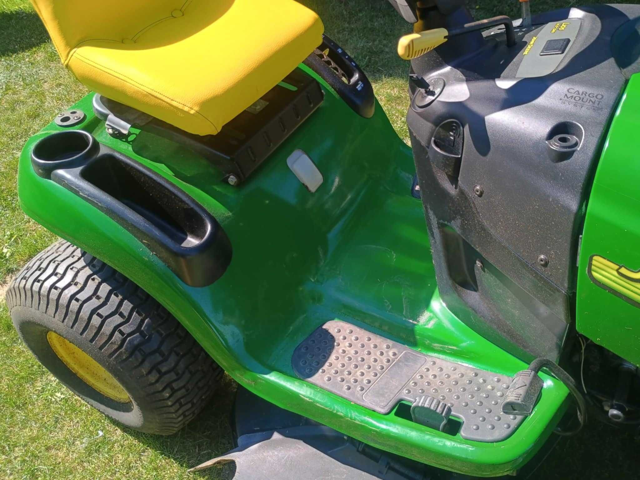 John Deere L 105 hydro Briggs 14,5 KM wyrzut boczny traktorek kosiarka