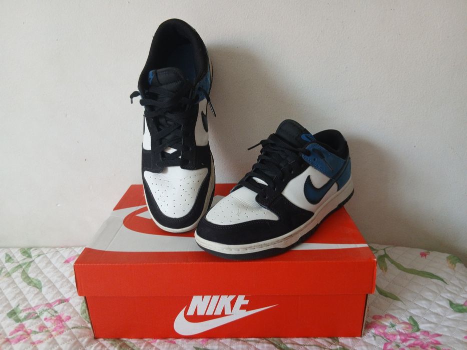Nike dunk low summit white-industrial Blue
