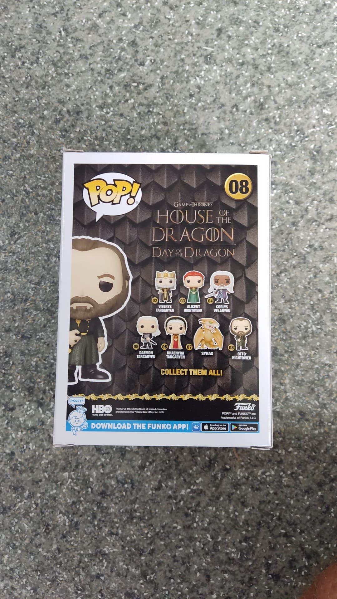 Funko Pop House of the Dragon Otto Hightower 08 Nowa