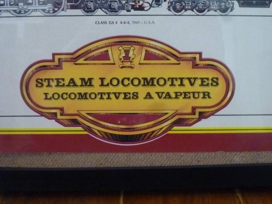 Poster - Comboios, locomotivas a vapor