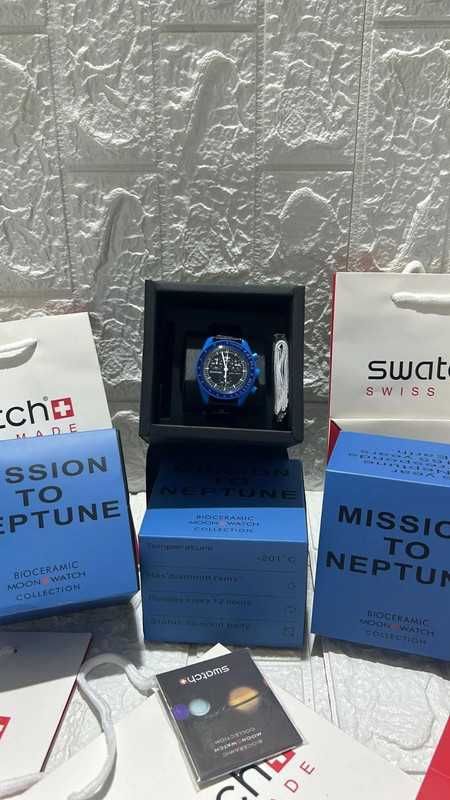Omega x Swatch - Mission to Neptune Moonswatch - SO33N100