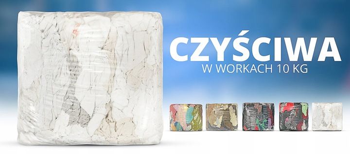 Czyściwo Szmatki Białe Bawełniane 10 Kg Bawełna