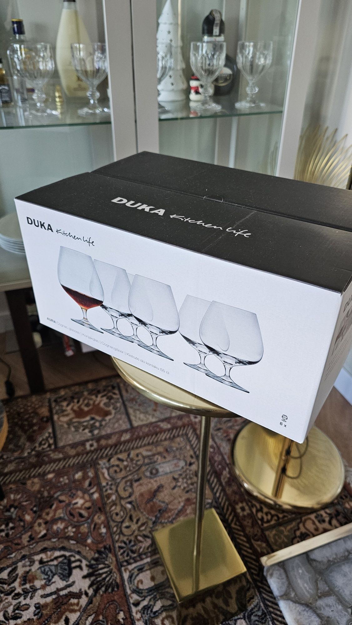 Nowy zestaw kieliszków do koniaku DUKA AURA 6 sztuk 550 ml szkło