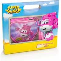 Torebka Na Ramię Frunia Serce Różowa Portfel Zestaw Super Wings