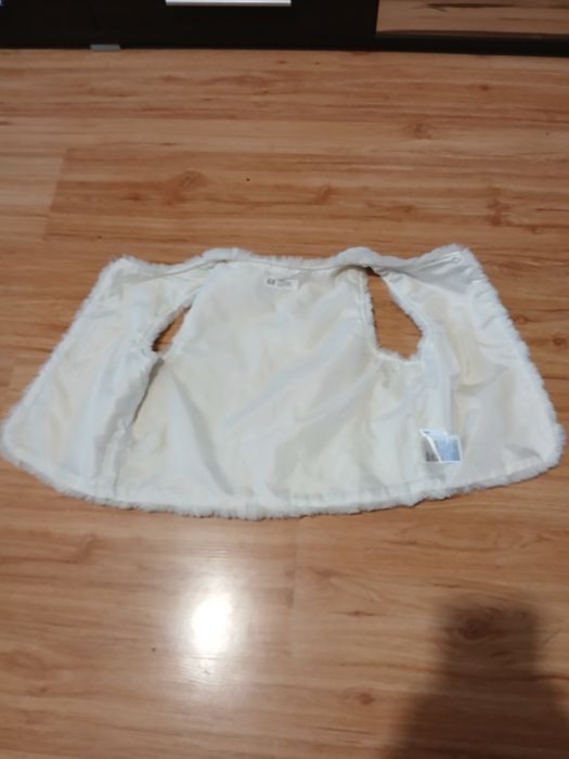 Bezrękawnik, kamizelka, futrzak H&M 134/140