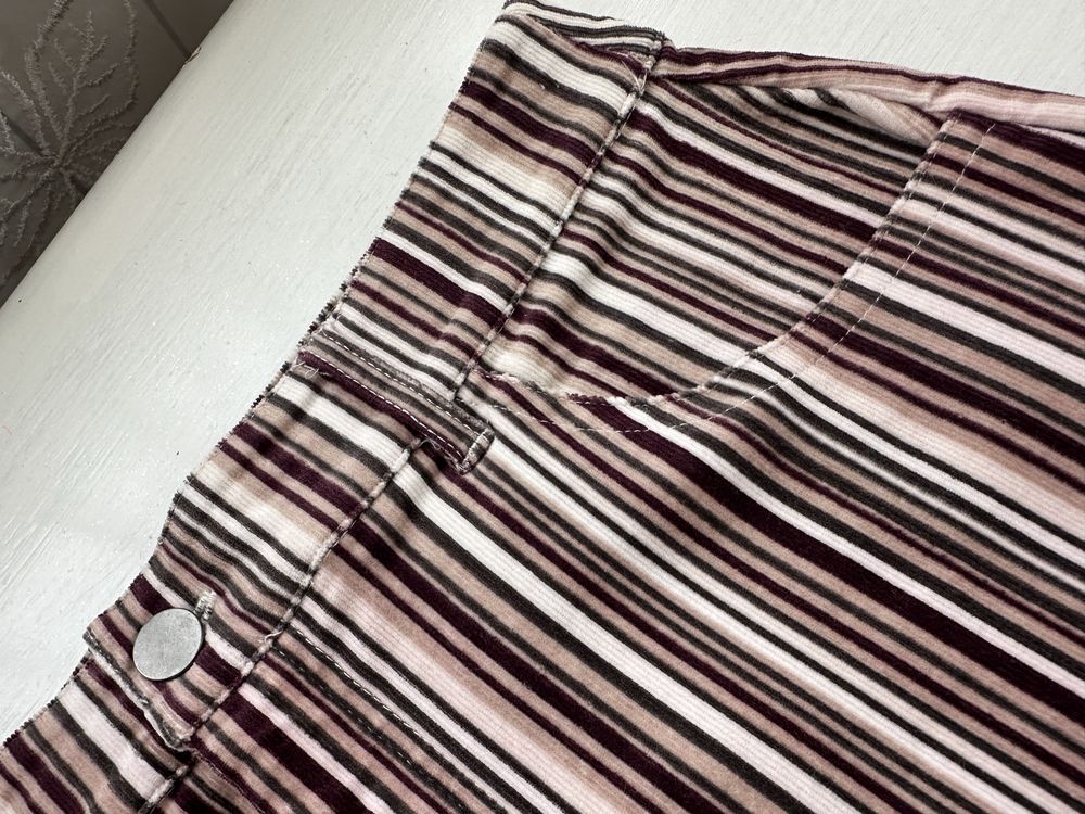 Nowa spódniczka welurowa Forever 21 paski / prążki 38 m