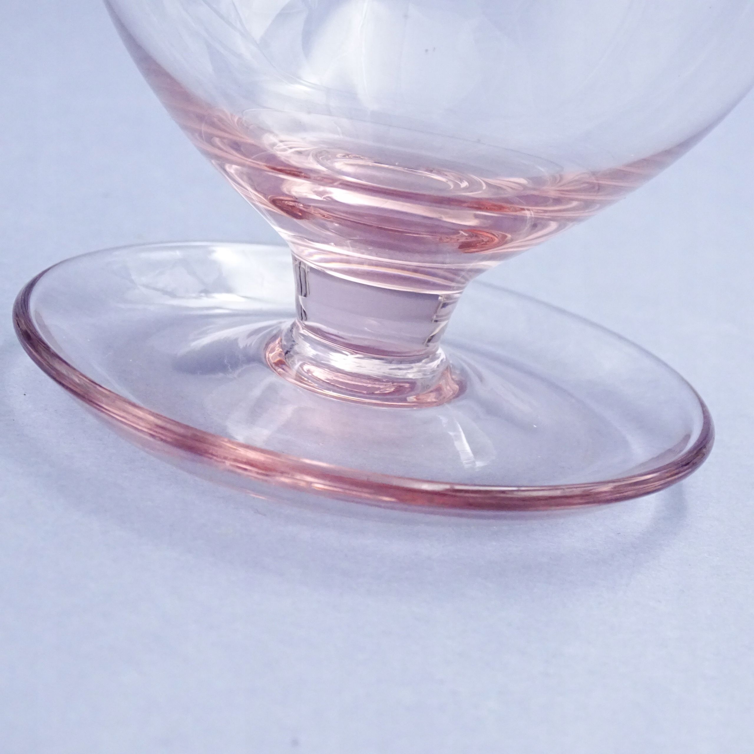 lata 60-te piękny szklany pucharek na cytrusy