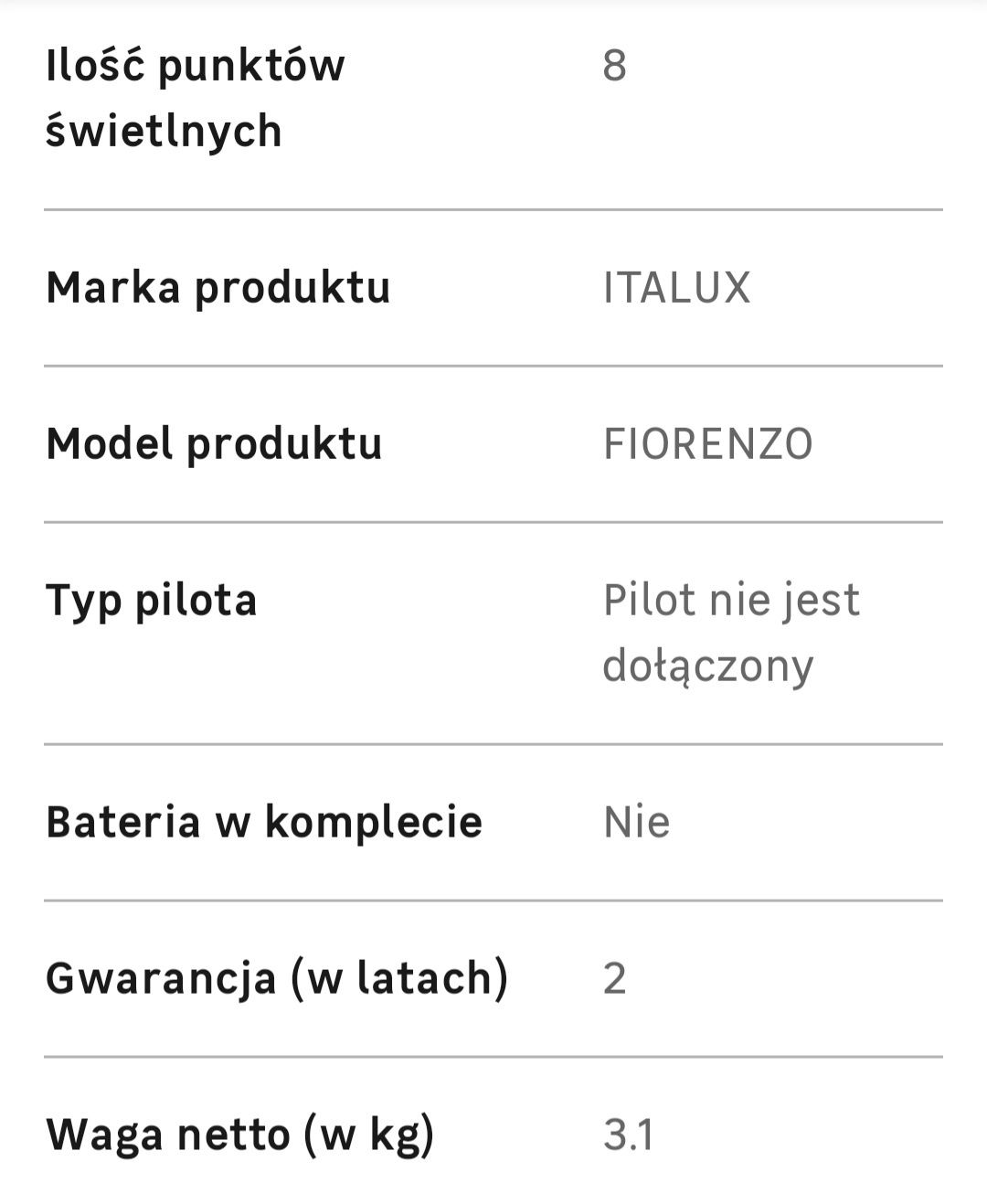 Lampa wisząca złota 8 kul