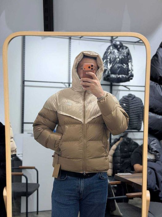 !SALE! Зимова куртка Nike NSW Storm-Fit Brown Beige S M L XL XXL найк