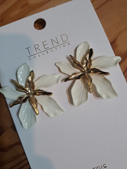 Nowe kolczyki kwiaty parfois na prezent