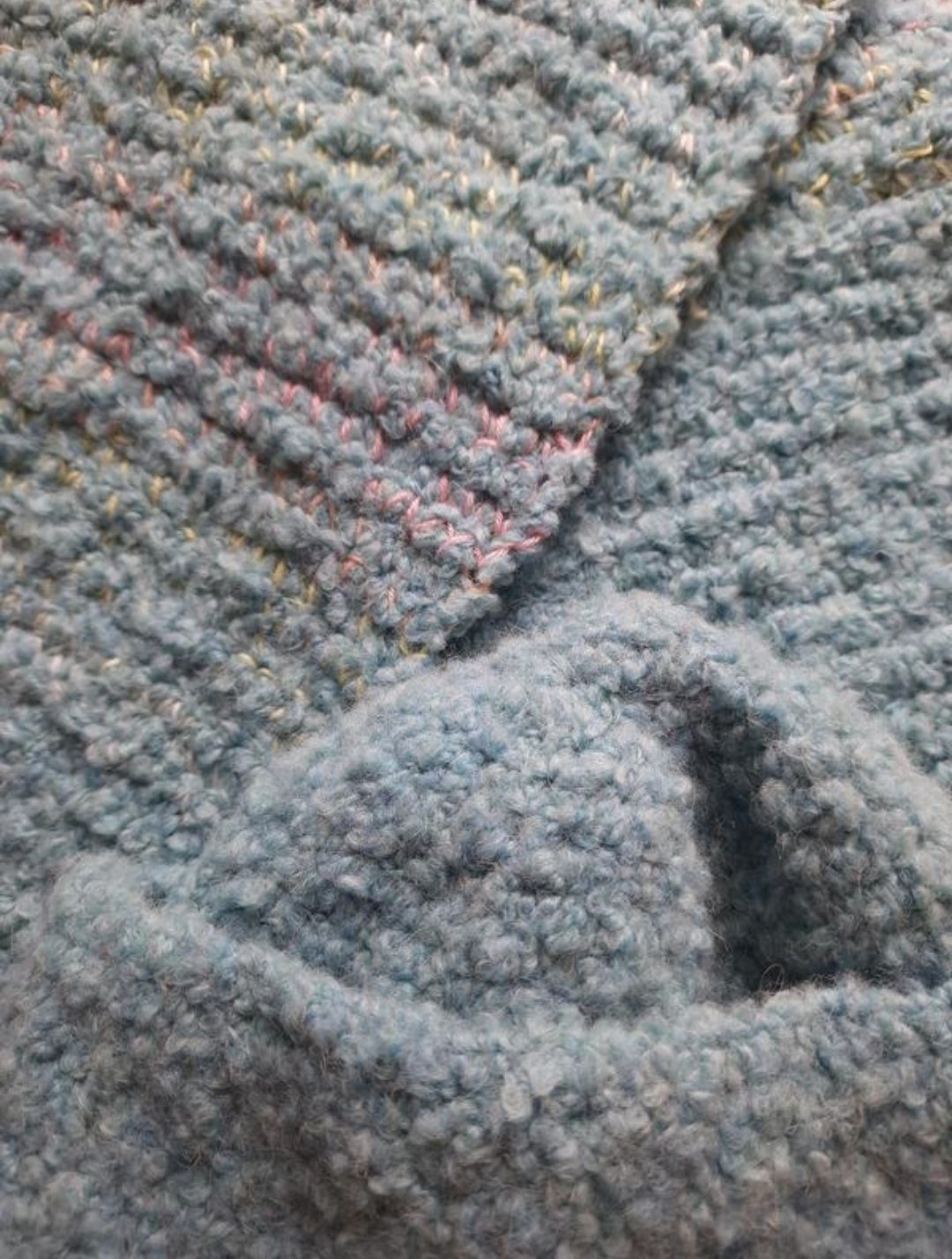 Комплект шапка шарф шерстяной букле буклированная альпака меринос