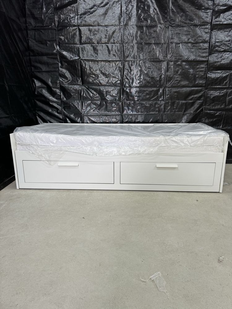 Lóżko Ikea Brimnes Dwa Nowe Materace