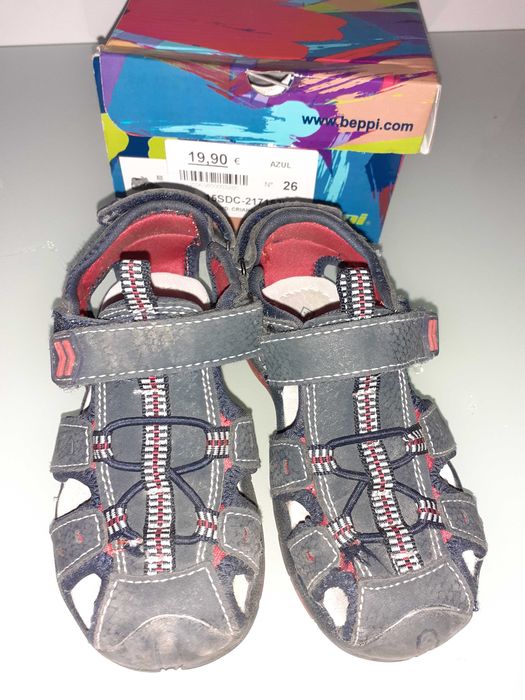 Sandálias menino 26 beppi como novas