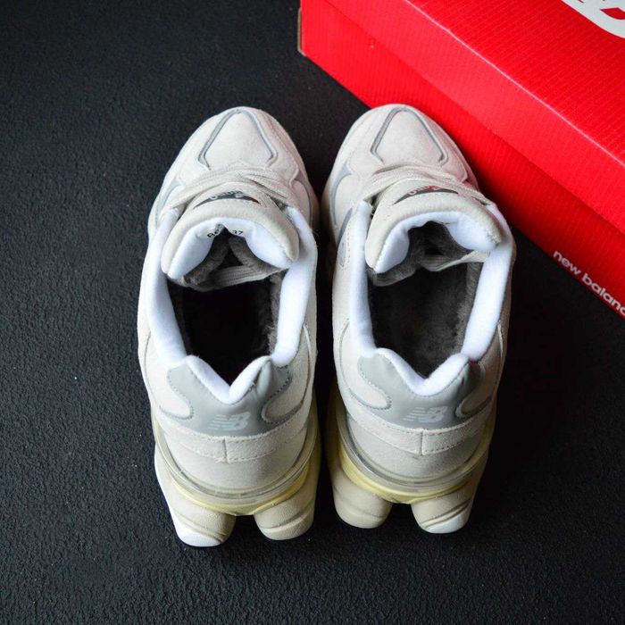 ХУТРО! Зимові кросівки New Balance 9060 Beige Grey Fur 37 38 39 40 41