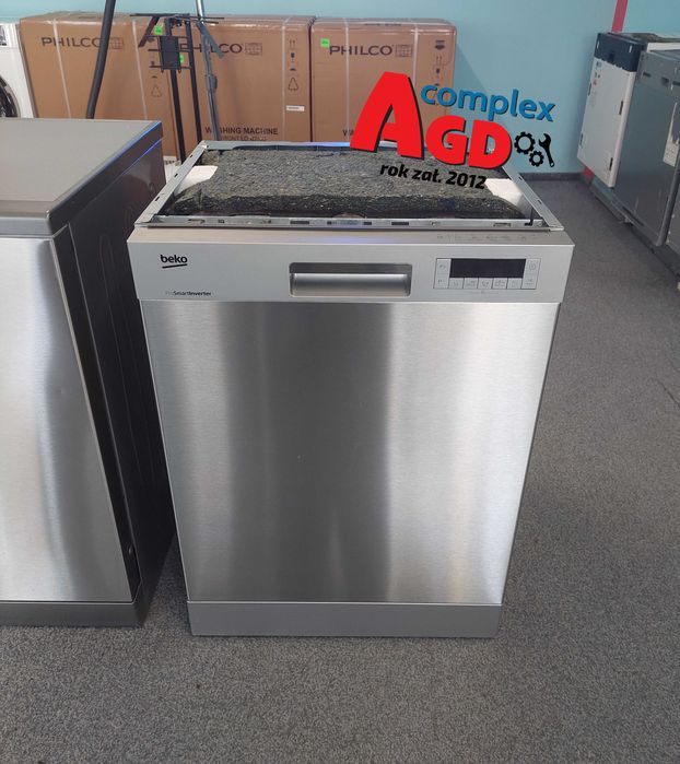 ROK GWARANCJA Zmywarka Beko DFN26220X wolnostojąca 60cm Srebrna (INOX)