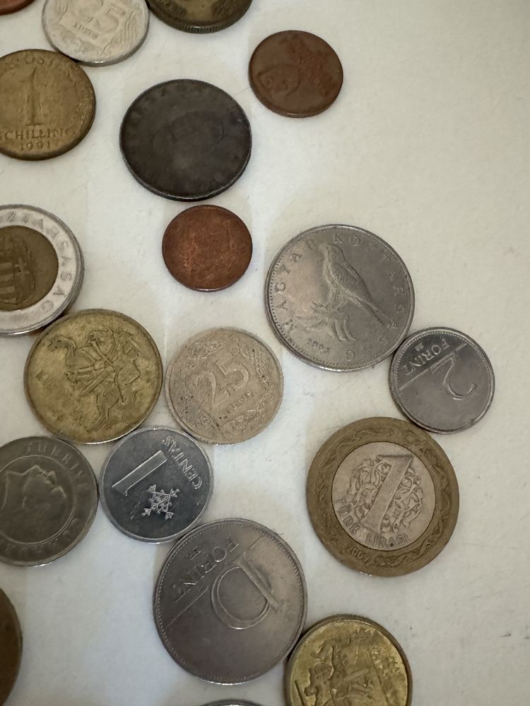 Monety zagraniczne 1991 - 2000 schieling foring centai slovenska lira
