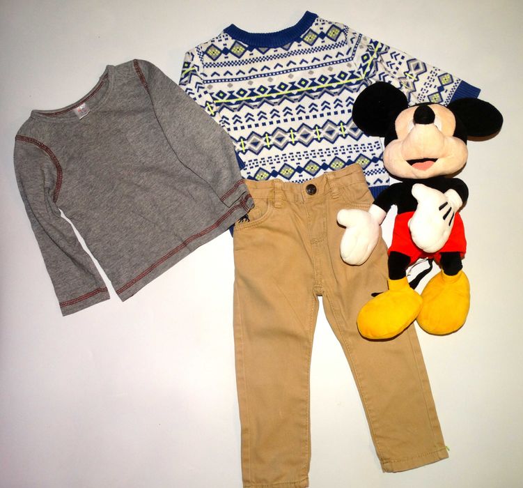 Fajny Zestaw elegancki ubranek dla chłopca do przedszkola ,R.80