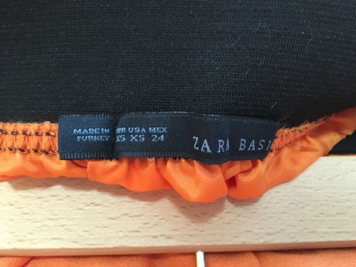 Pomarańczowa spódnica bombka Zara rozmiar XS