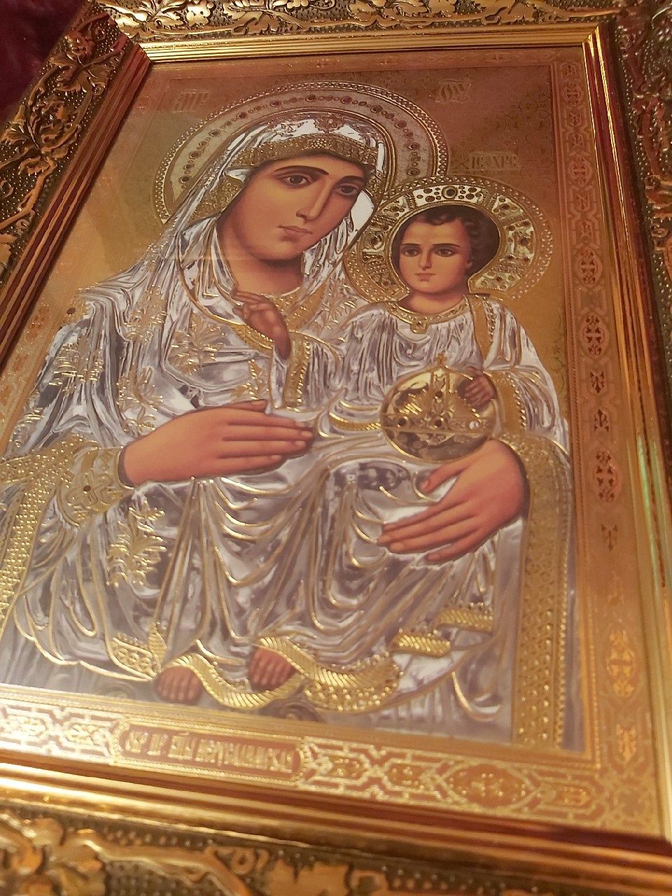 WIELKA Ikona prawosławna Matka Boska Jerozolimska. IKONA NA PREZENT.