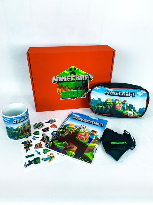 Подарочный набор Minecraft Box Майнкрафт Бокс Пенал Блокнот