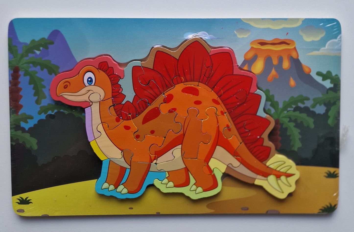 Puzzle klocki ukladanka dinozaur