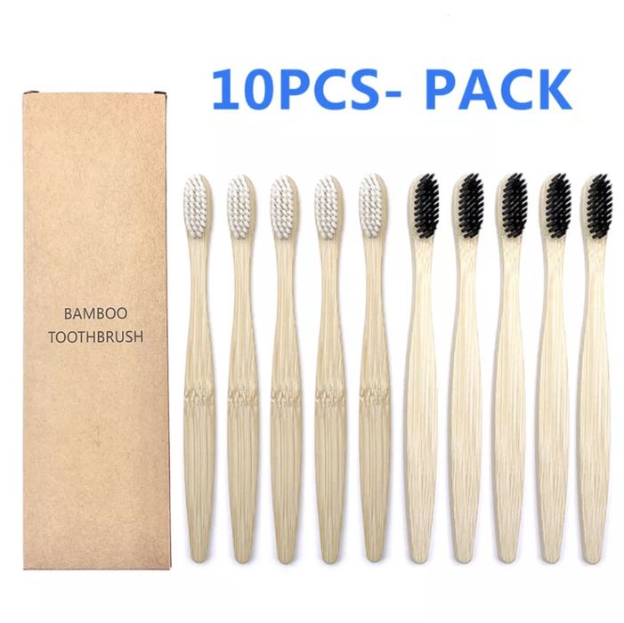 Набір Бамбукові зубні щітки еко дерев‘яні дитячі