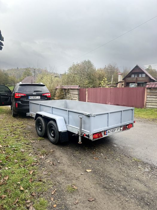 Прицеп 2 осний 2 осі з гальмами з тормозом