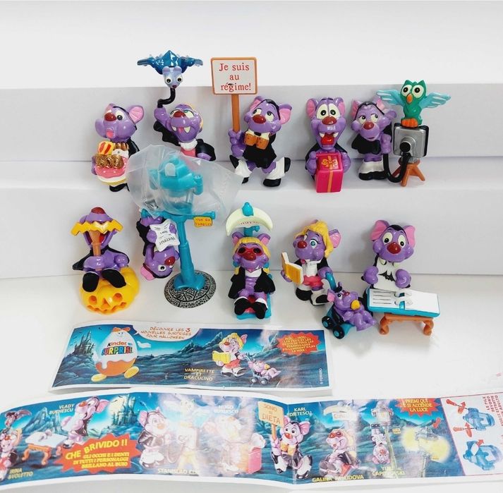 Колекція Кіндер фігурки іграшки Хеловін Вампіри Кажани Vampirelli