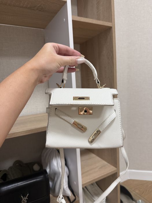 Сумка під Ermes біла