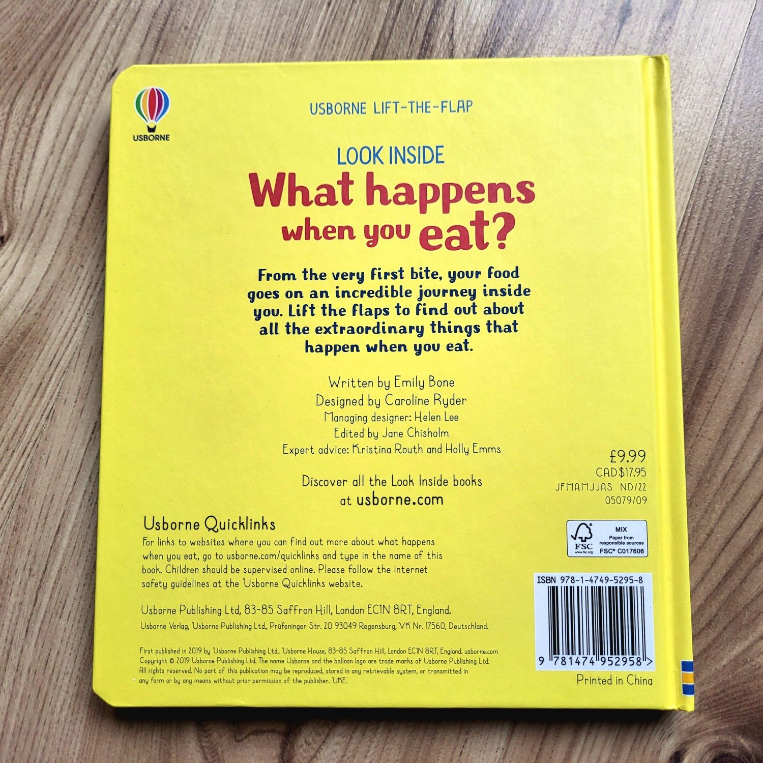 What happens when you eat? Usborne Look Inside z okienkami angielski