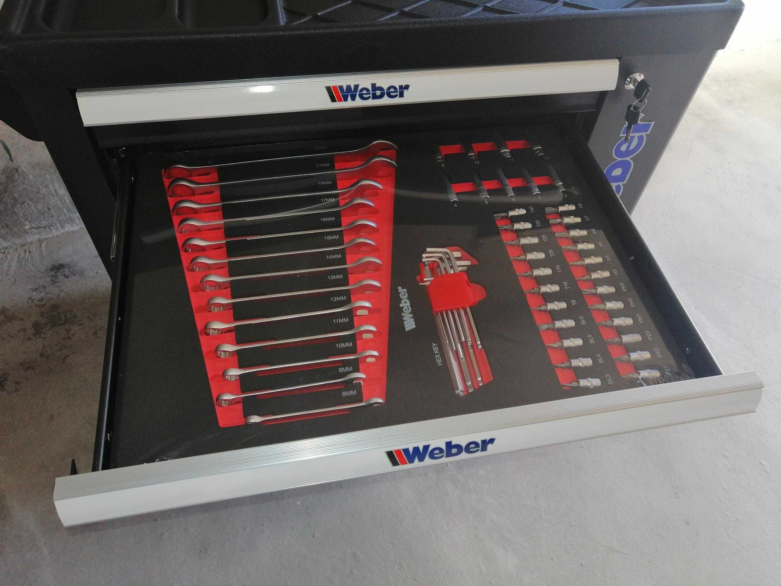 Carrinho de Ferramentas WEBER - 154 peças