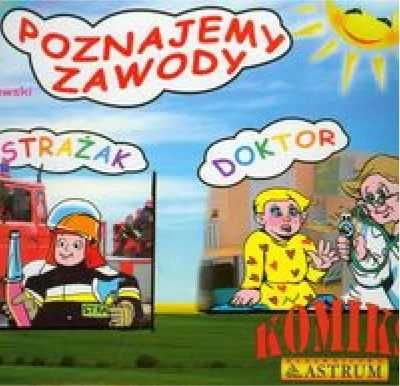 Komiks - Poznajemy zawody. Strażak, Doktor + CD - Lech Tkaczyk