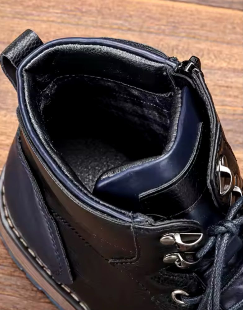 Botki sztyblety skórzane buty męskie obuwie eleganckie casual kozaczki