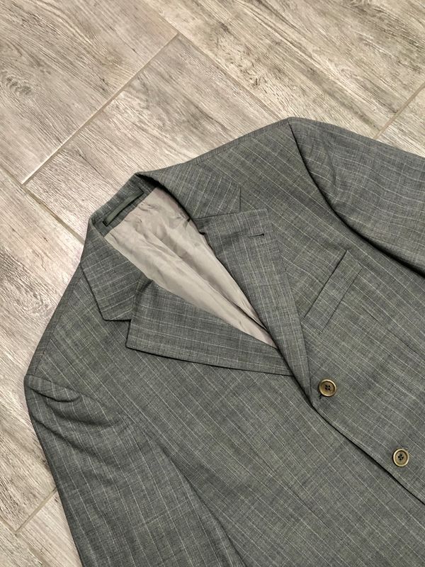 Hugo Boss Wełniana Marynarka Męska w Paski r. 48
