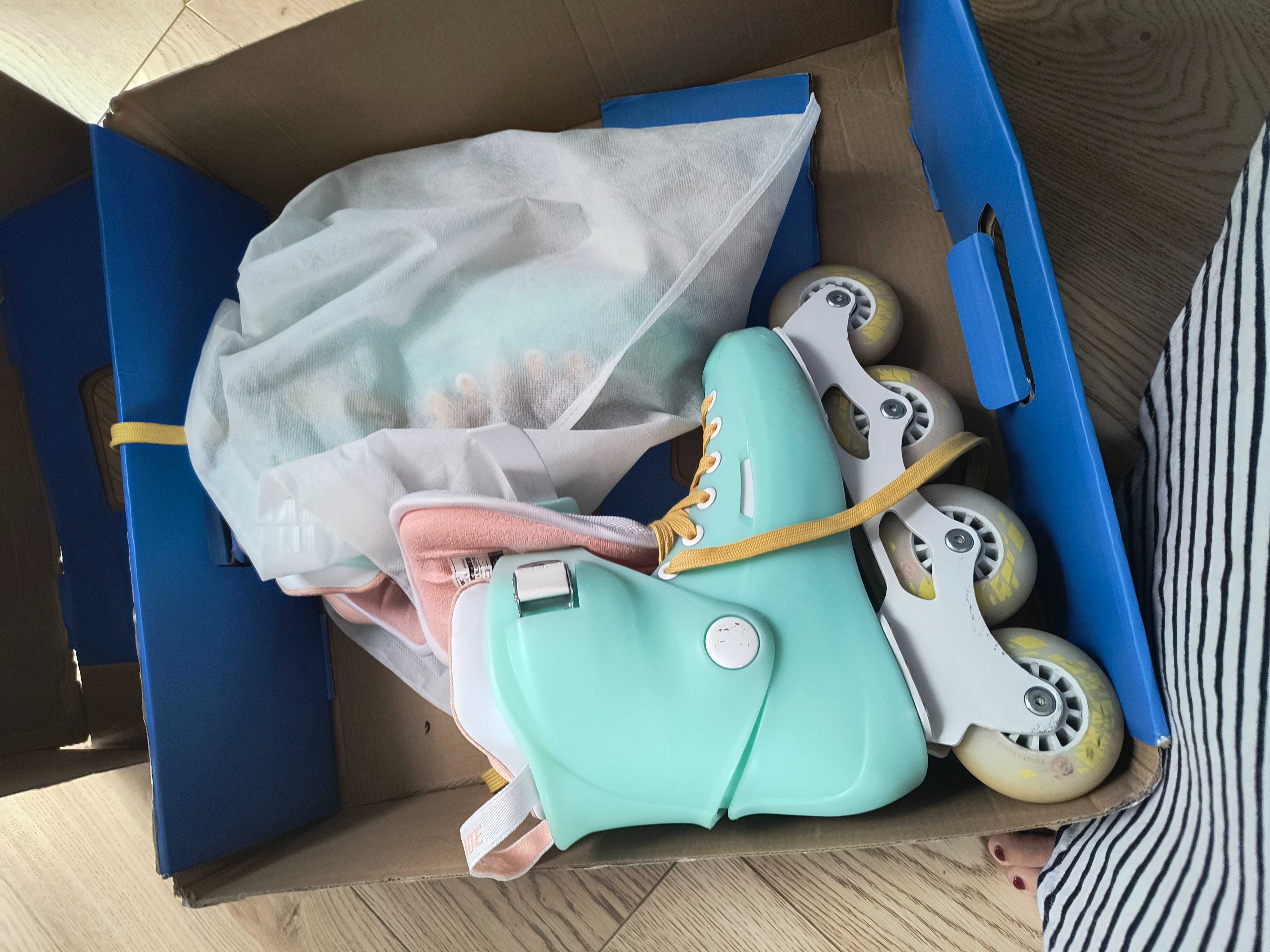 Sprzedam rolki Powerslide Zoom Baby 80 niebieskie