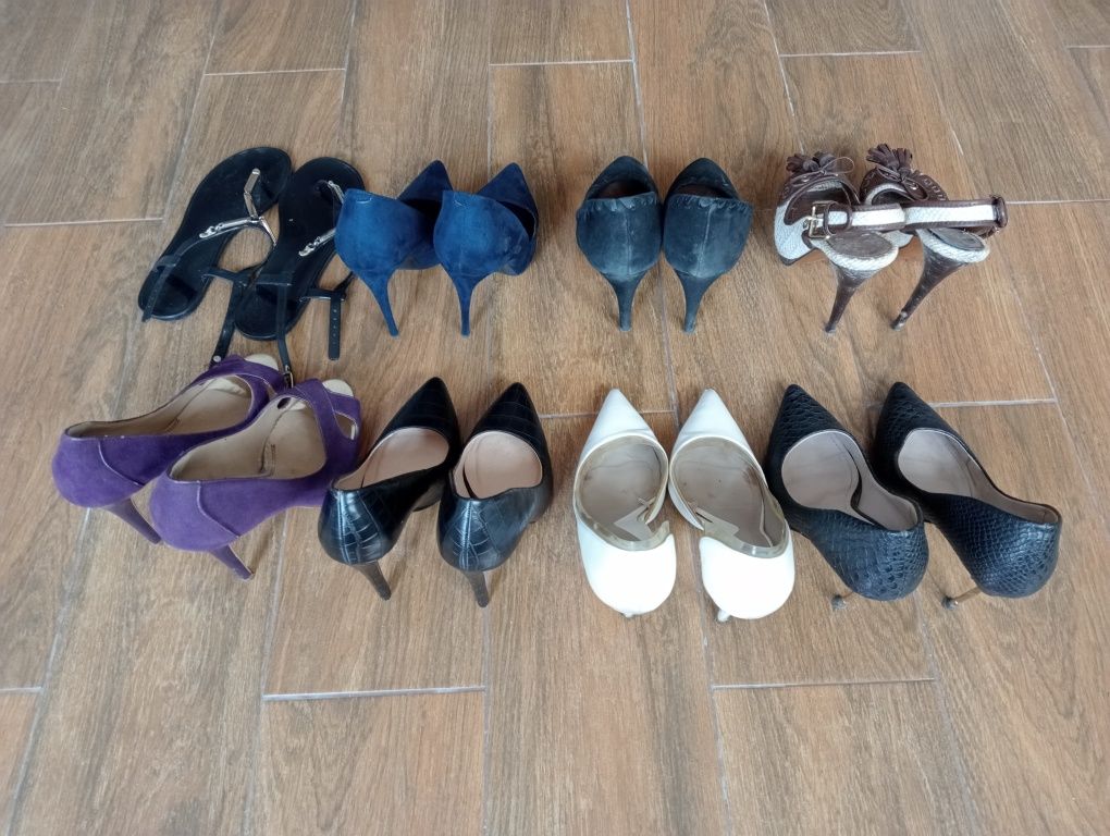 7 pares de sapatos e sandália rasa oferta