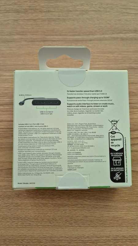 Hub Belkin AVC018BTBK, 10Gb/s
