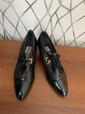 Туфли чёрные Италия 40 размер кожаные