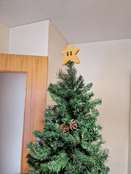 Estrela árvore de Natal Super Mario