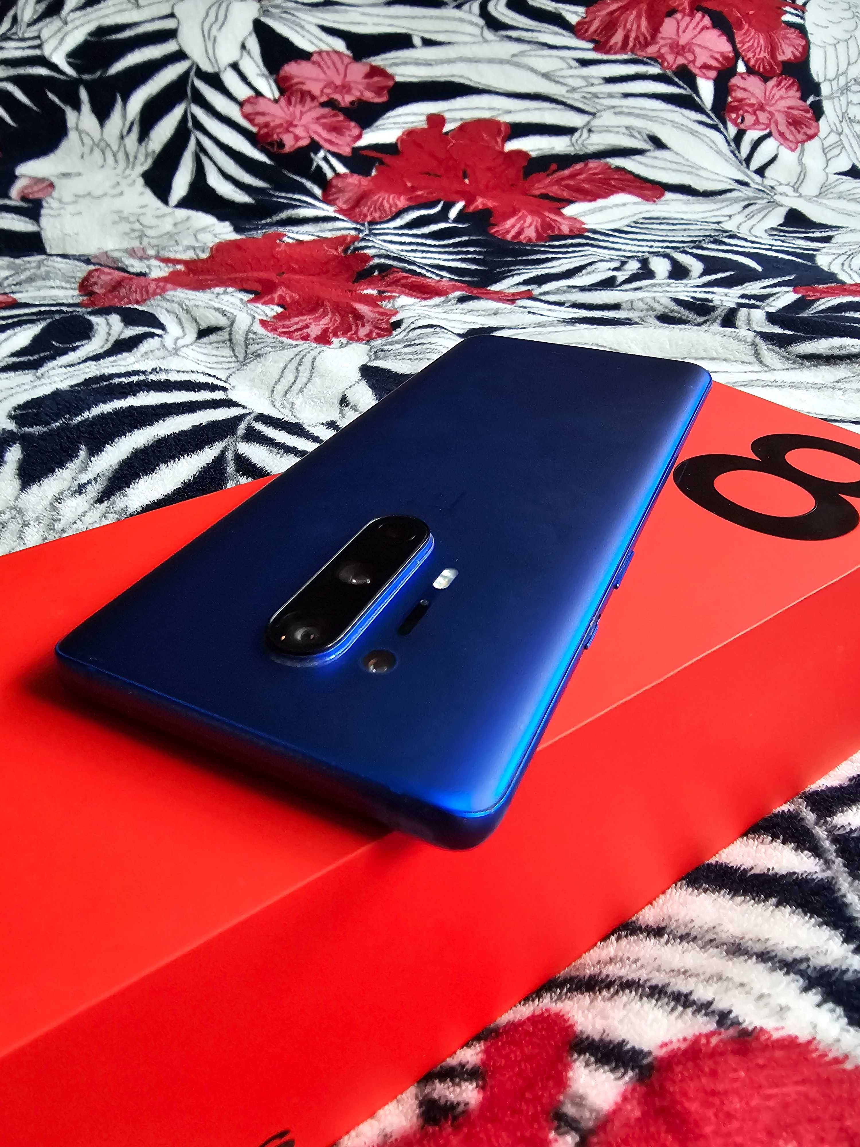 OnePlus 8 pro 12/256 ultramarine blue stan bardzo dobry GRATISY