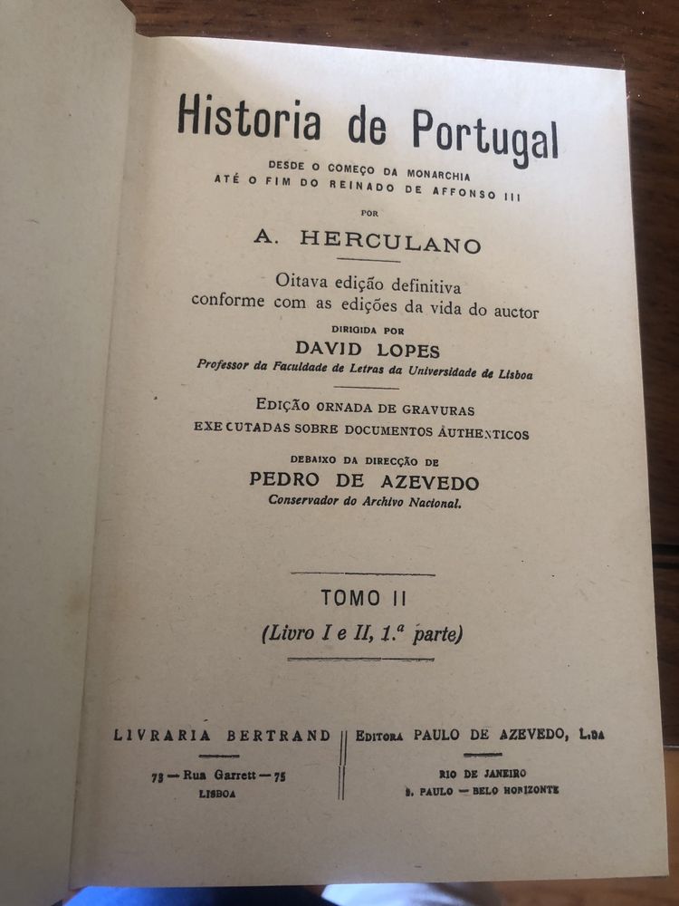 Historia de Portugal de Alexandre Herculano