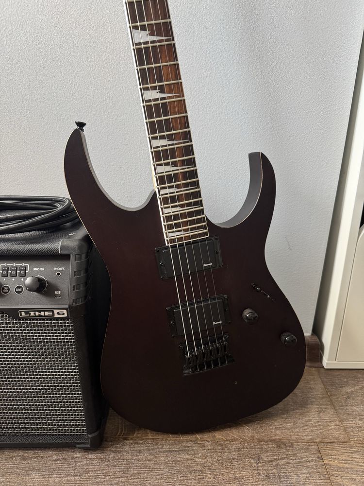 Gitara elektryczna Ibanez GRG121DX + Wzmacniacz Line 6 Spider V20