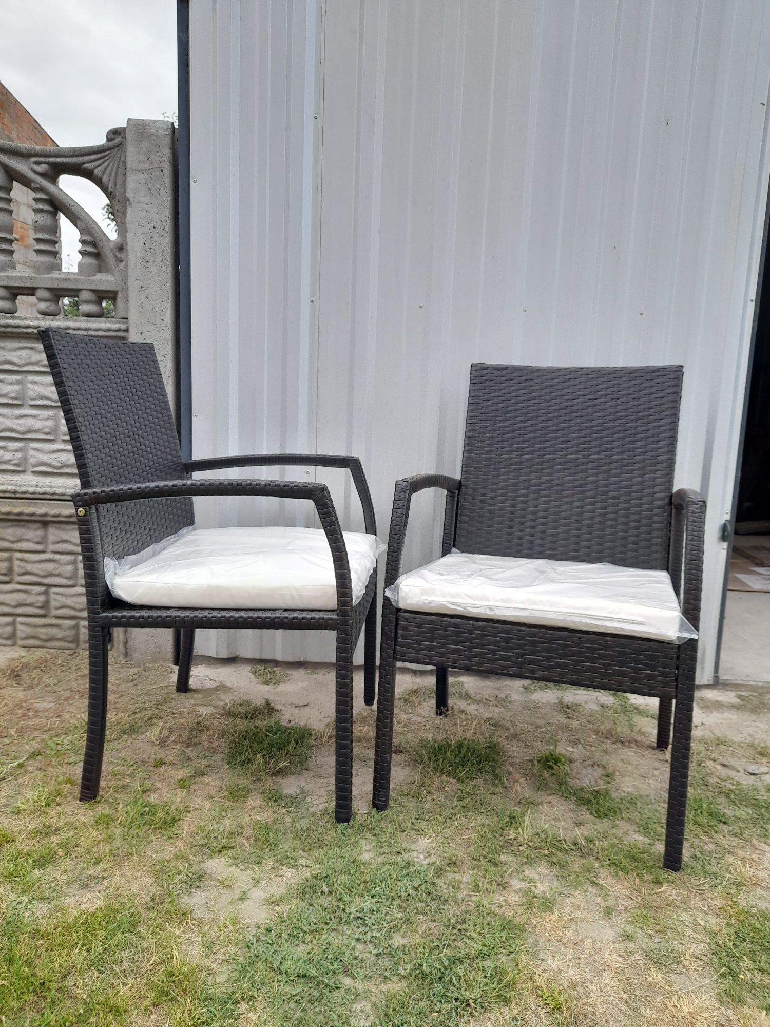 Zestaw 2 szt foteli ratanowych costway