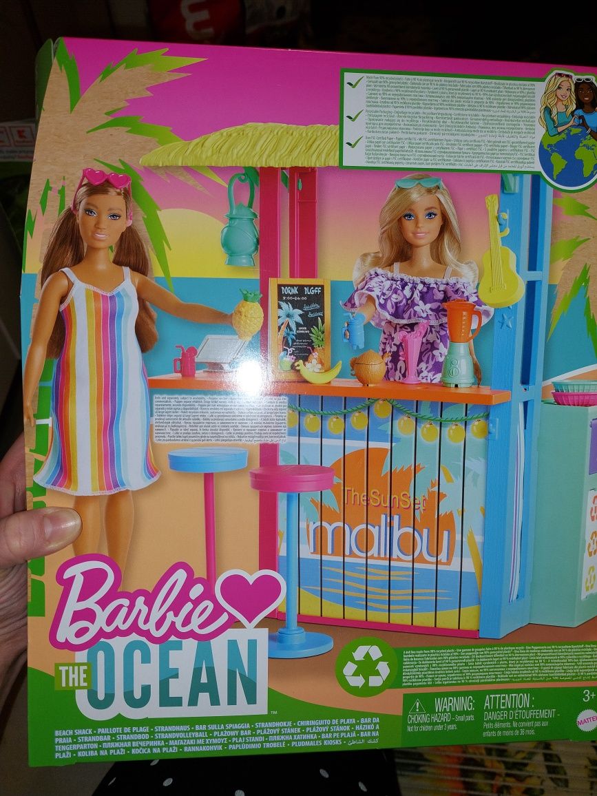 Barbie love the ocean barek Malibu plaża akcesoria