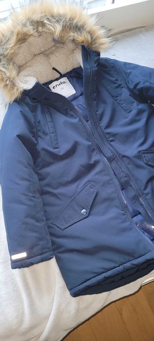 Piękna kurtka Parka Endo dla dziecka 134-136cm z drobną wadą Toruń