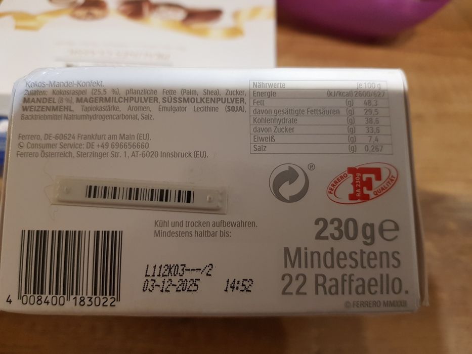 Rafaello 230gr praliny kokosowe
