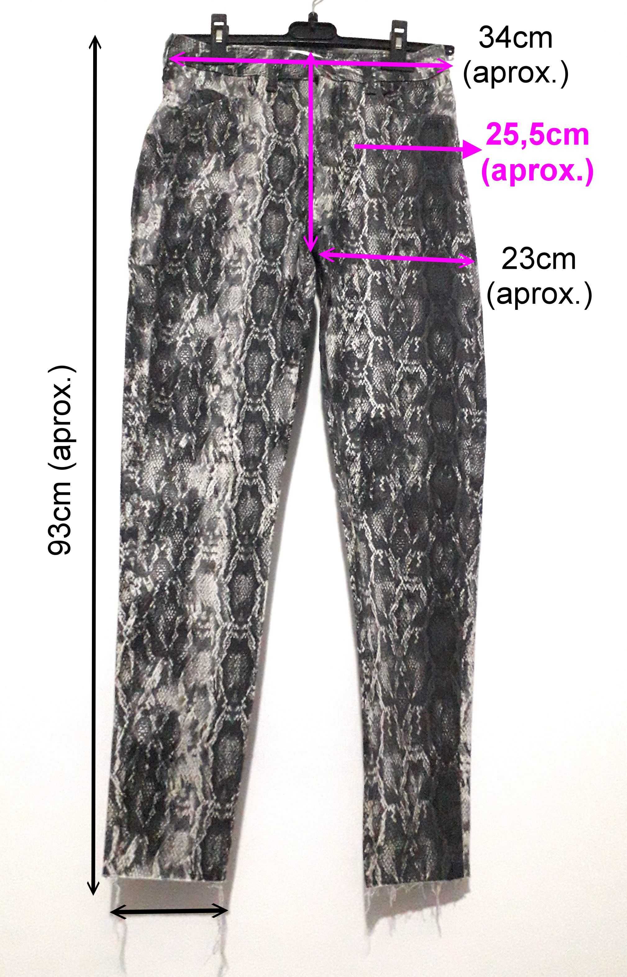 Calças/Jeans Z1975 padrão serpente da Zara T: 36 Novas