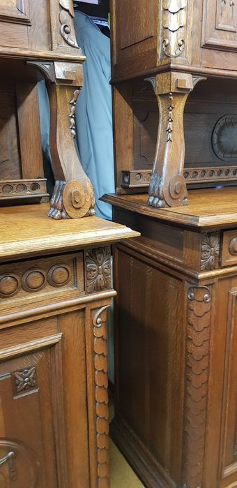 Stary drewniany kredens retro antyk w dobrym stanie