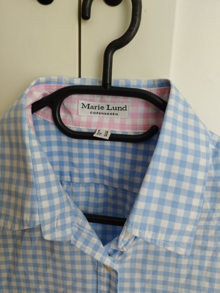 Koszula w kratkę Vichy 100% bawełna 36 Marie Lund