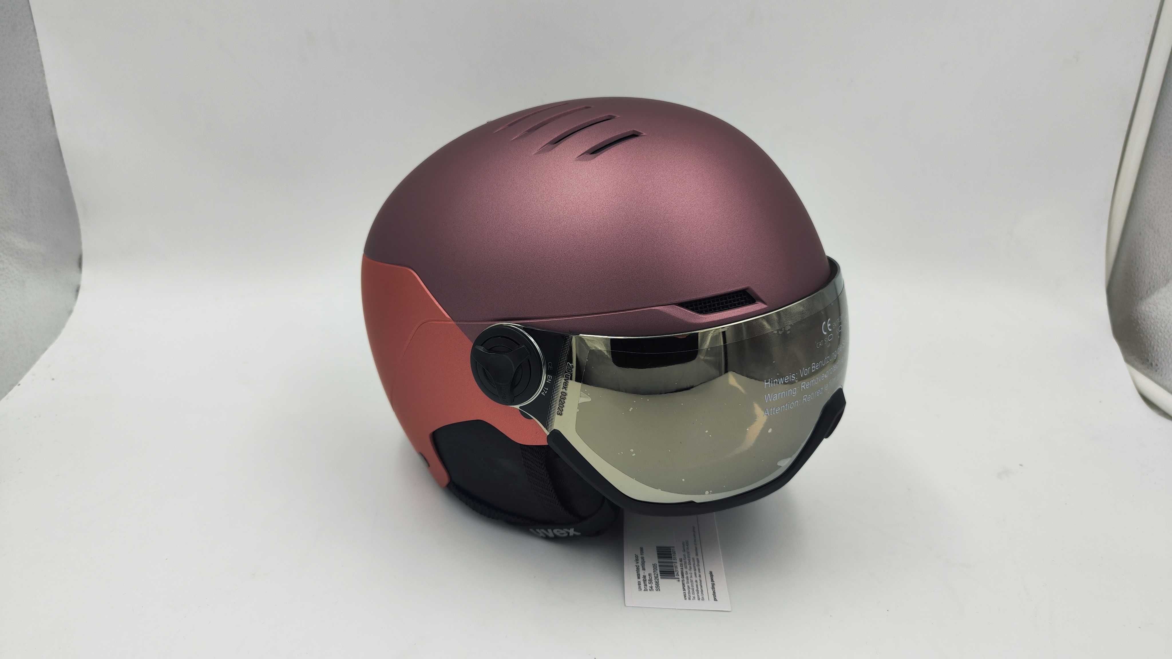 Kask narciarski z UVEX WANTED VISOR 54-58cm (AN6)